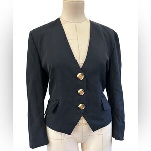 80’s Louis Feraud wool button down blazer